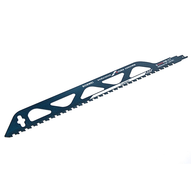 Boswei S2243HM Reciprocating saw, alloy saw blade, lehare le khethehileng la sakha bakeng sa ho seha litene tse khubelu, konkreite le lejoe.