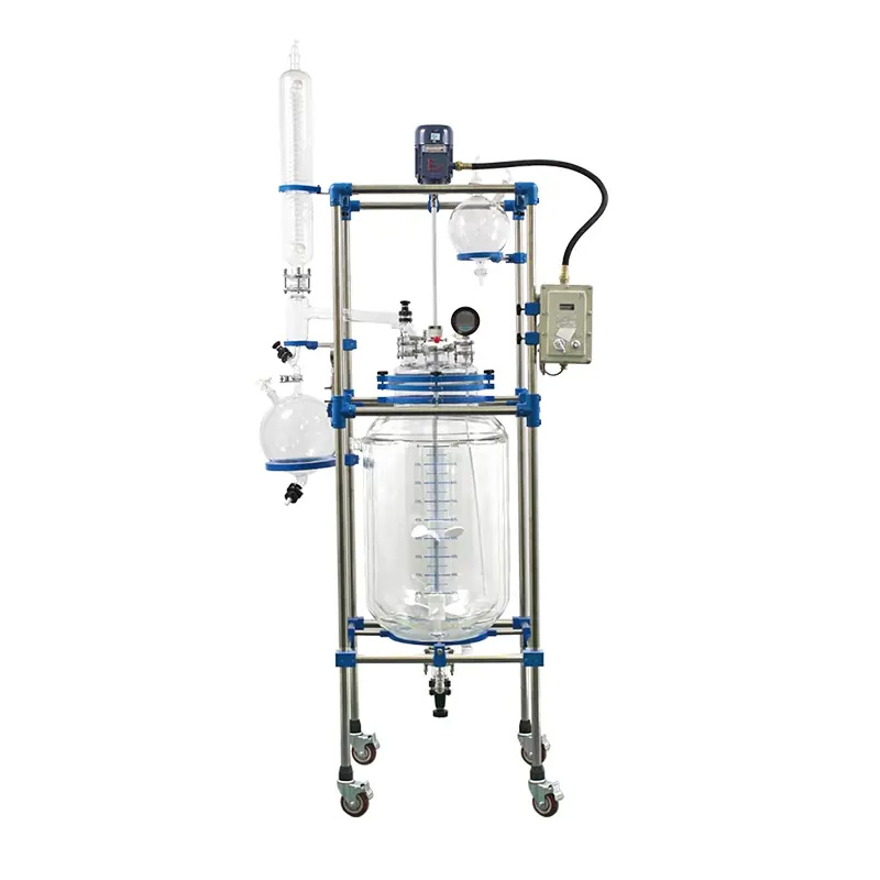 80L-100L Jacketed Chemical Glass Reactor
