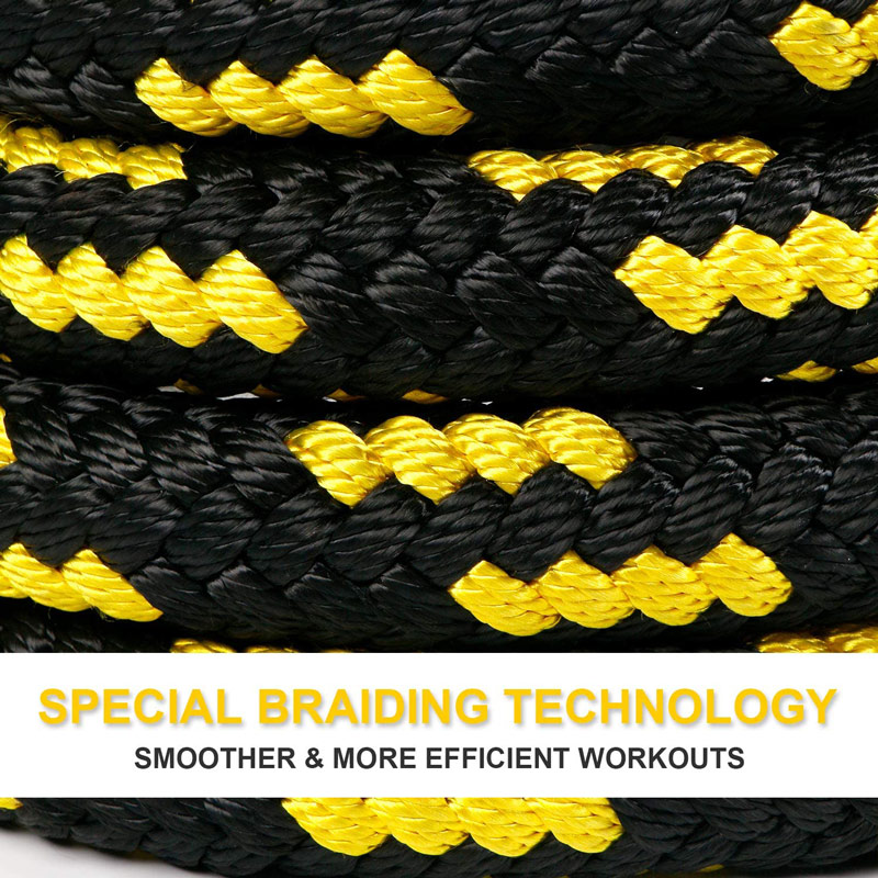 8-ply Professional Heavy Battle Rope and Weaving Rope for Exercise Training