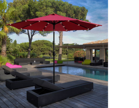 Market Umbrella Patio umbrella with LED Light