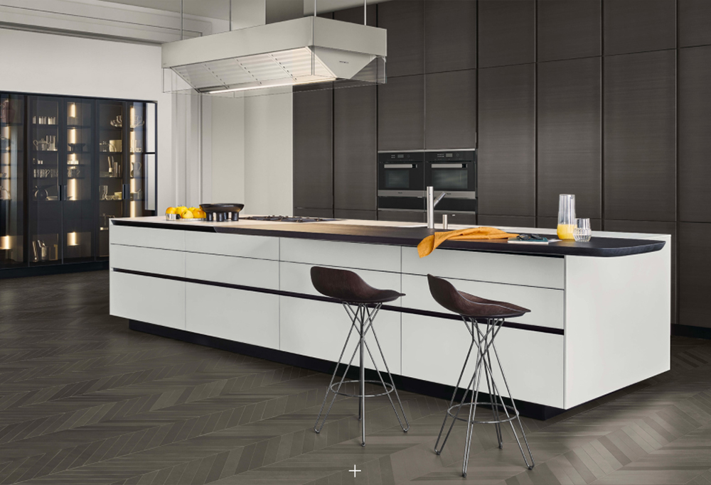 Aluminum Alloy Door Panels with white lacquer kitchen