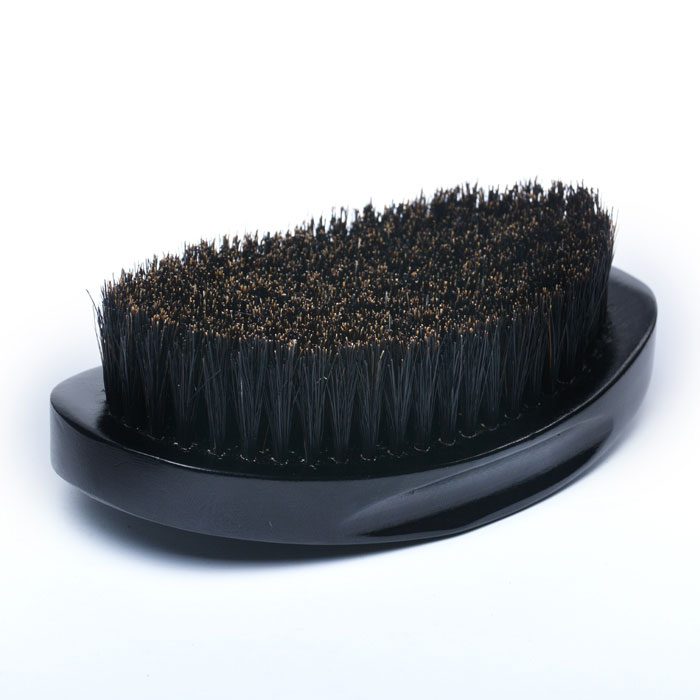 Superior Mens Boar Bristles Wood Base Beard Brush Barber Supply Beard Grooming Brush Custom Logo