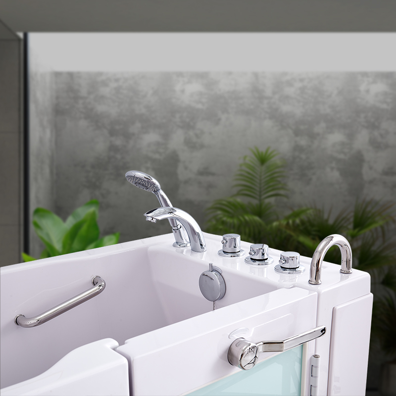 Elevate Your Bathroom Experience with the  Z1366 UPC Portable Whirlpool Spa Bathtub, The Perfect Handicapped Bathroom Shower Solution