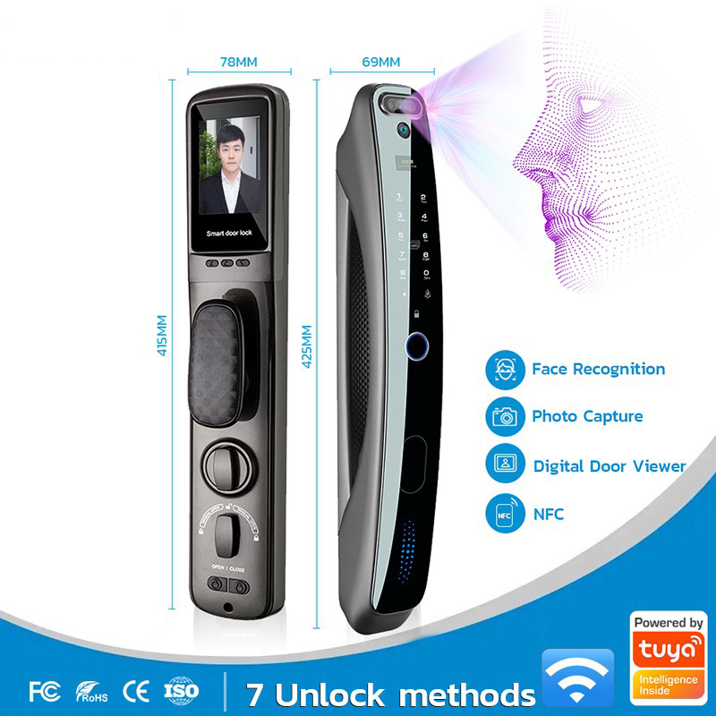820-Face Recognition Door Lock Camera / Tuya WiFi