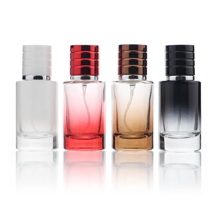 د 50ml Ombre سلنډر فاین مسسټ سپری شیشې عطر بوتل