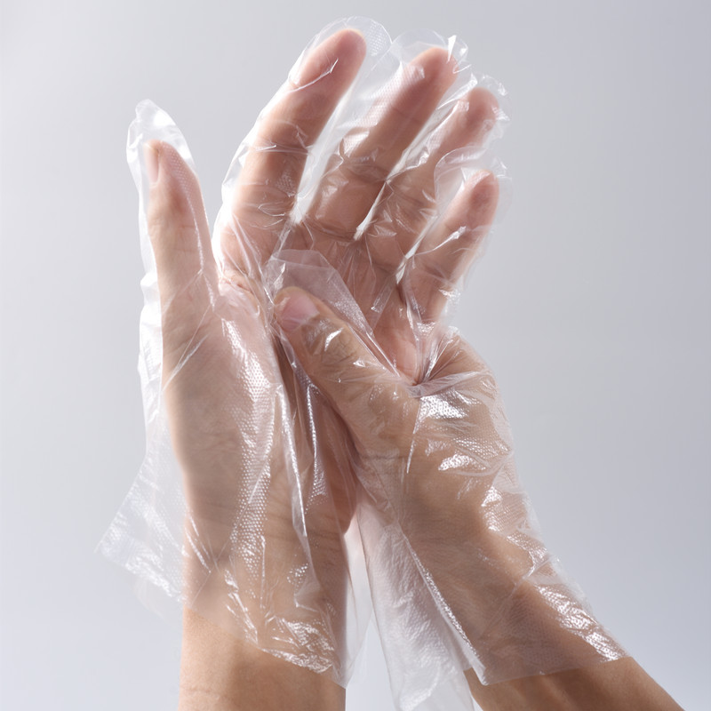 Manufacture HDPE Clear Plastic Polythene cheap price disposable plastic Medical PE gloves