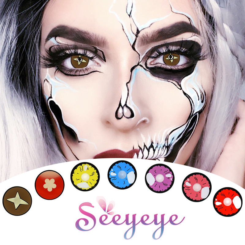 2022 Halloween Eye Contacts Lens Crazy Kontakt linzaları