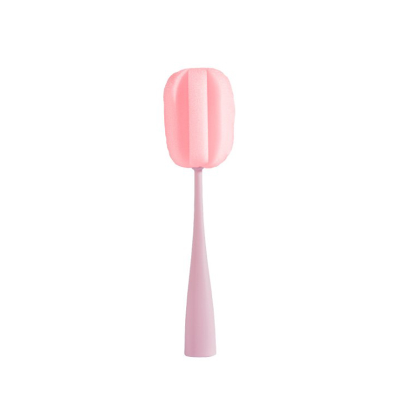 Wholesale Four-Color Sponge Cup Brush Ultra-Long Handle to Facilitate Grasping