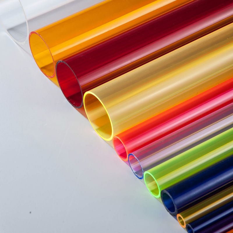 extruded polycarbonate colored tubes