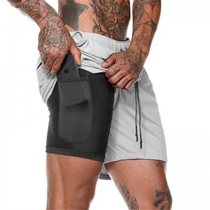 Pantalones cortos para hombre funcionales adultos que activan de la moda del Odm de encargo respirable