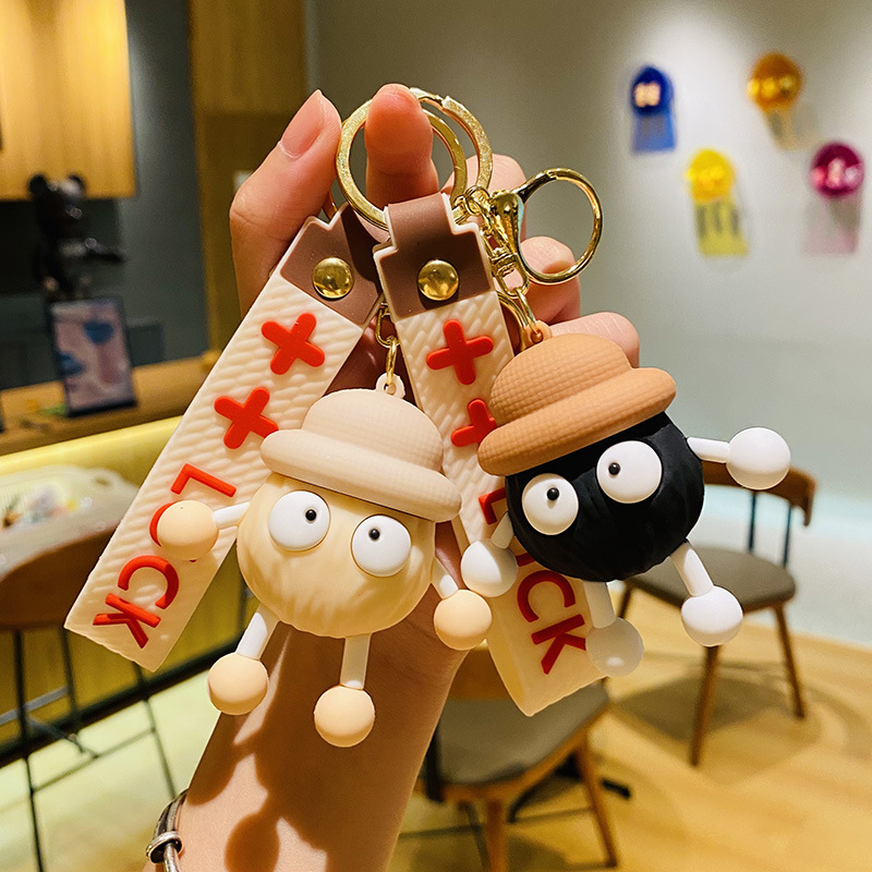 Custom High Quality 3D Silicone Cartoon Anime Rubber Key chain 3D Pvc Key Ring Kawaii Keychain