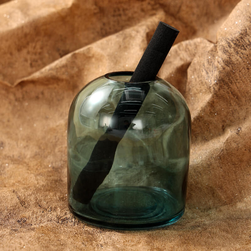 High quality latest design transparent blue glass diffuser bottle