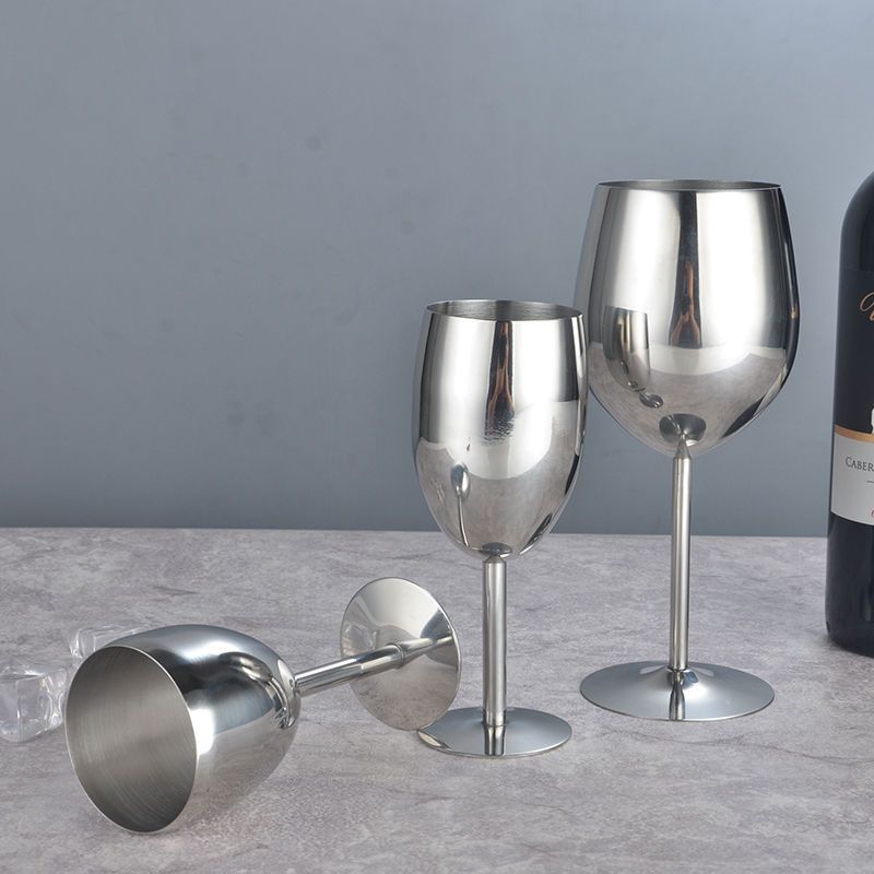 Gold  Champagne  Flute  Cocktail  Wine  Stainless  Steel  Glasses  Goblet