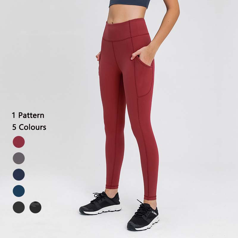 Yoga Leggings With Pockets Power Nude Feeling Pants