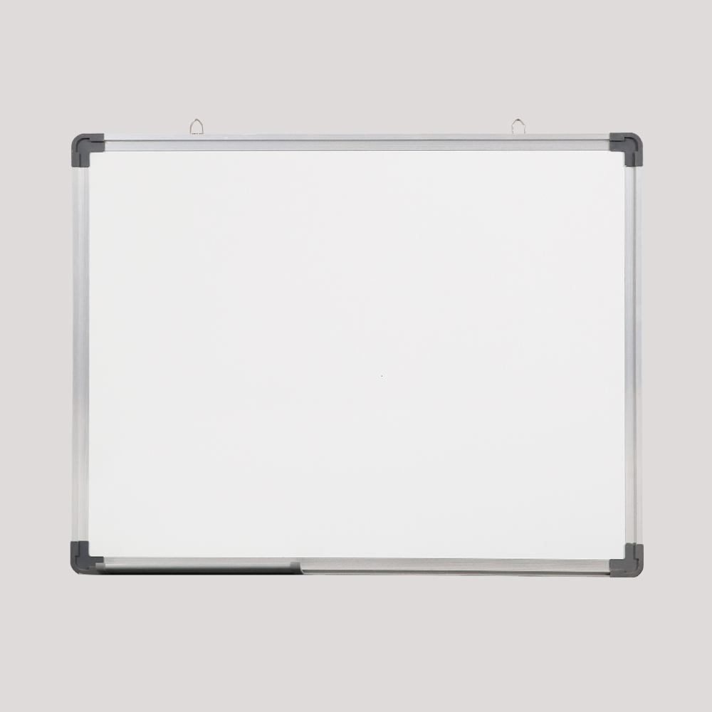 Painted steel whiteboard with aluminum frame