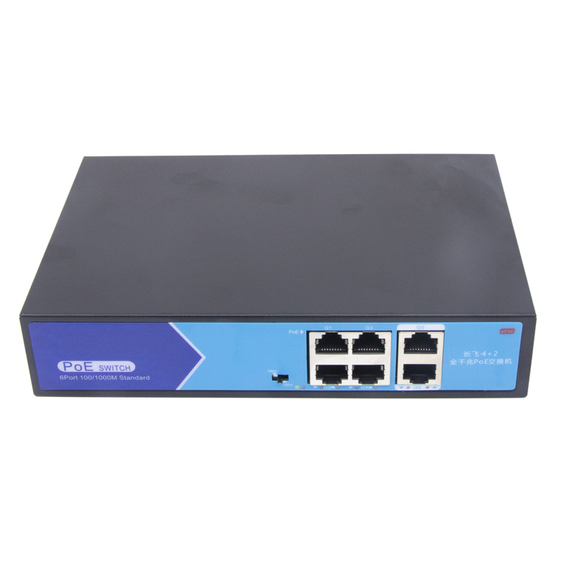 4+2 Gigabit PoE Switch