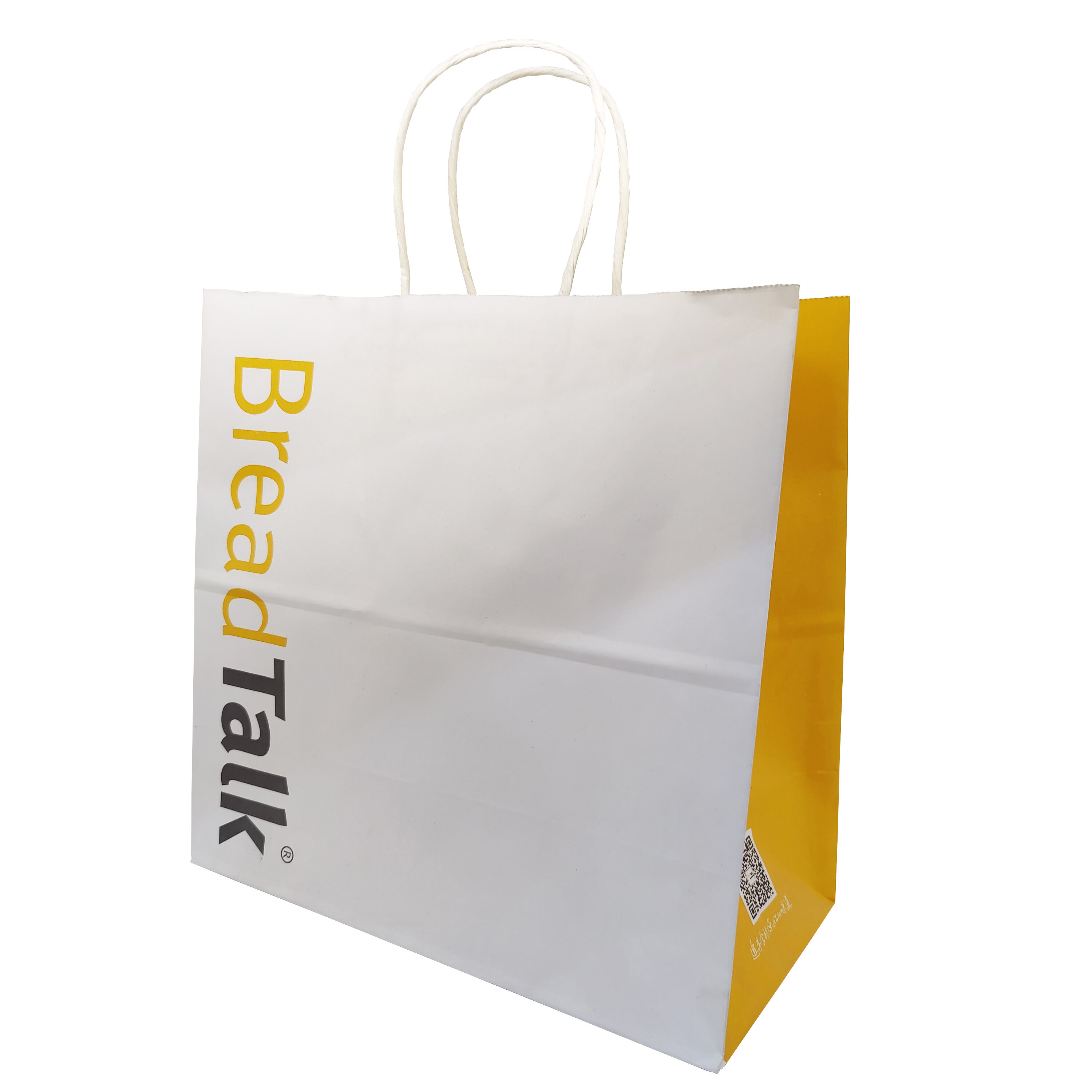 Wholesale Sopping Handbag Fashion Gift White Kraft Paper Carrier Bag