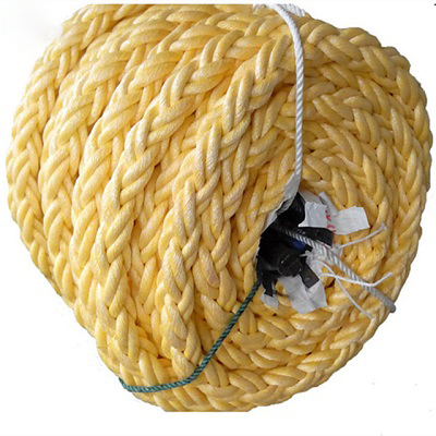 Mooring Rope 64 Mm Diameter 8-Strand Square Braided PP Danline Rope