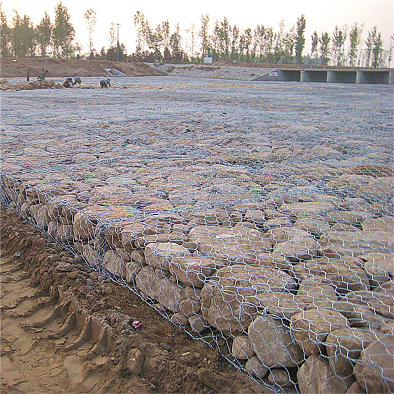 Εξαγωνικό πλέγμα Gabion για River Wall