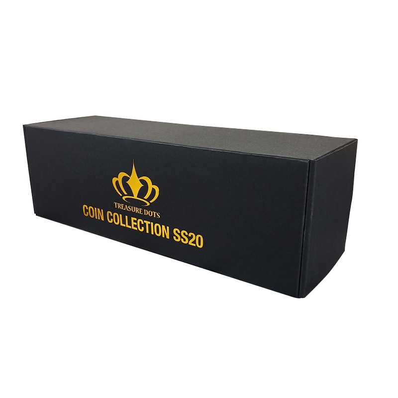 Full black offset printing hot stamping golden silver color mailer paper boxes