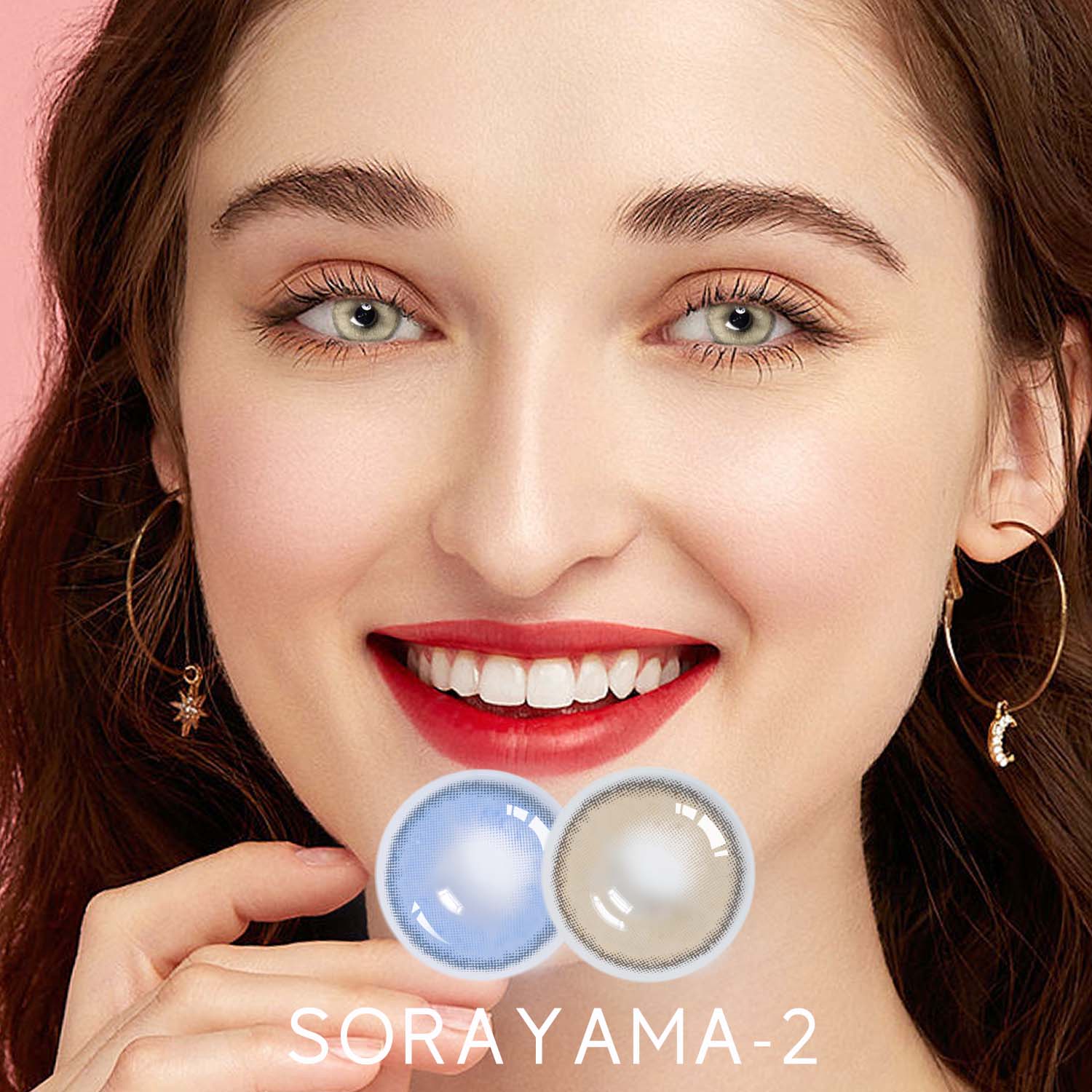 SORAYAMA 14.00mm contacts color prescription manufacturer Custom Logo Printed Contact Lenses Paper Box