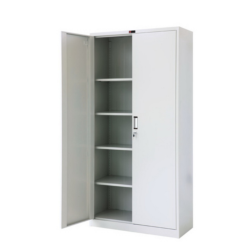 HG-008 Swing Door Metal Filing Cabinet Knock Down Configuration With Aluminium Alloy Recessed Handle