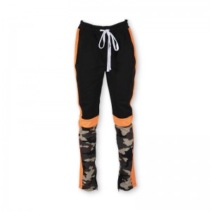 Pantaloni sportivi da uomo con color block a contrasto e stampa