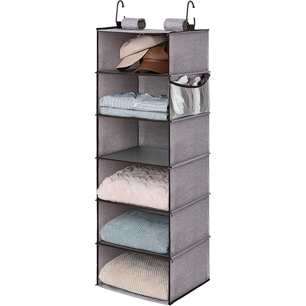 6-Shelf Hanging Closet Organizer