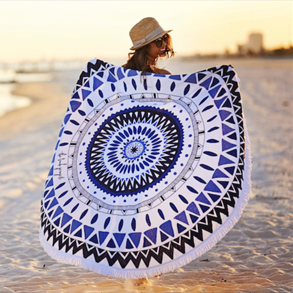 Large Round Beach Towel