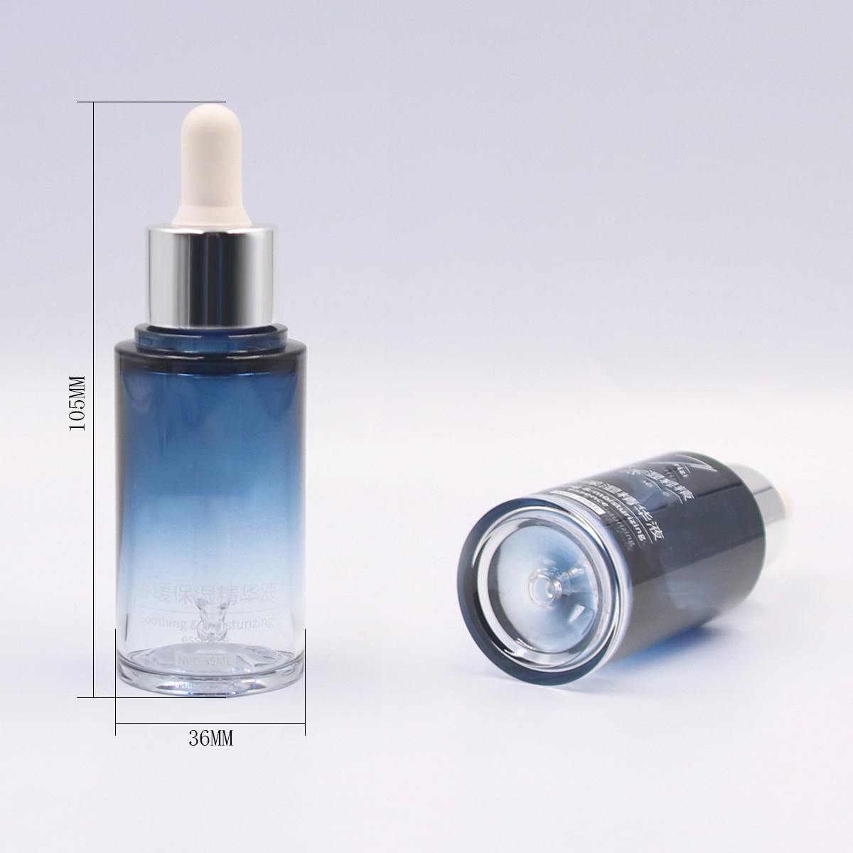 35ml PET Plastic dropper bottle wholesale essence bottles