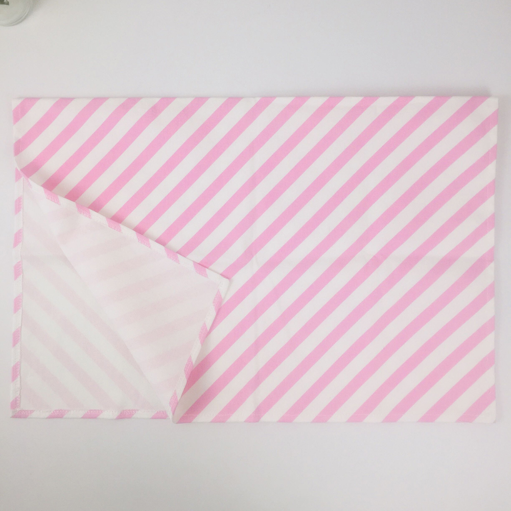 Custom Pink Printed Twill Cotton Coffee Table Mat Square Tablecloth Home & Kitchen Decoration