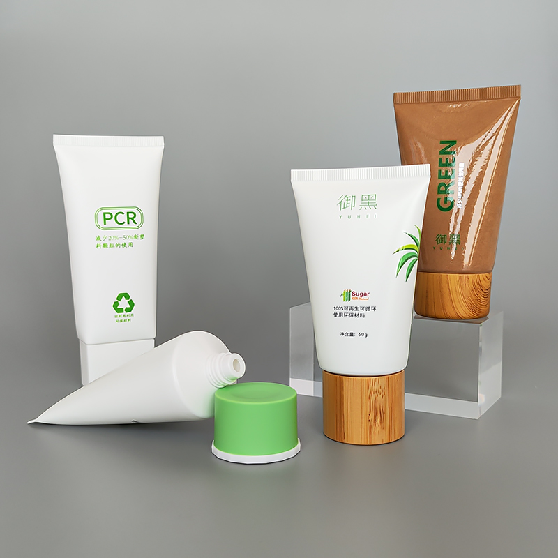 Packaging Facial Cleansing Body Lotion Spa Cosmetic Tube Eco-friendly 100% Recycle PCR cosmetic packaging container