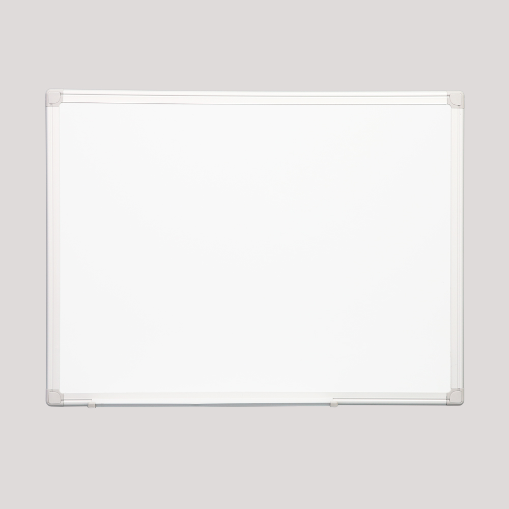Magnetic whiteboard with concealed corner mounting