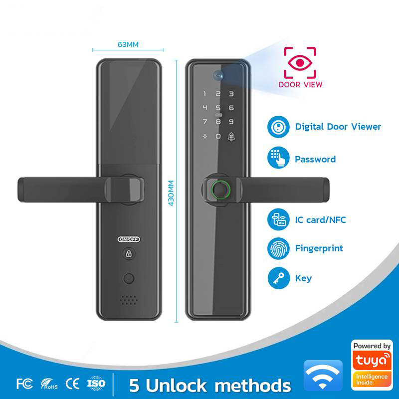 650-Security Door Lock with Camera / Tuya WiFi