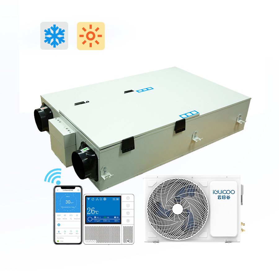 Energy Recovery Ventilator System with cooling and heatingERV