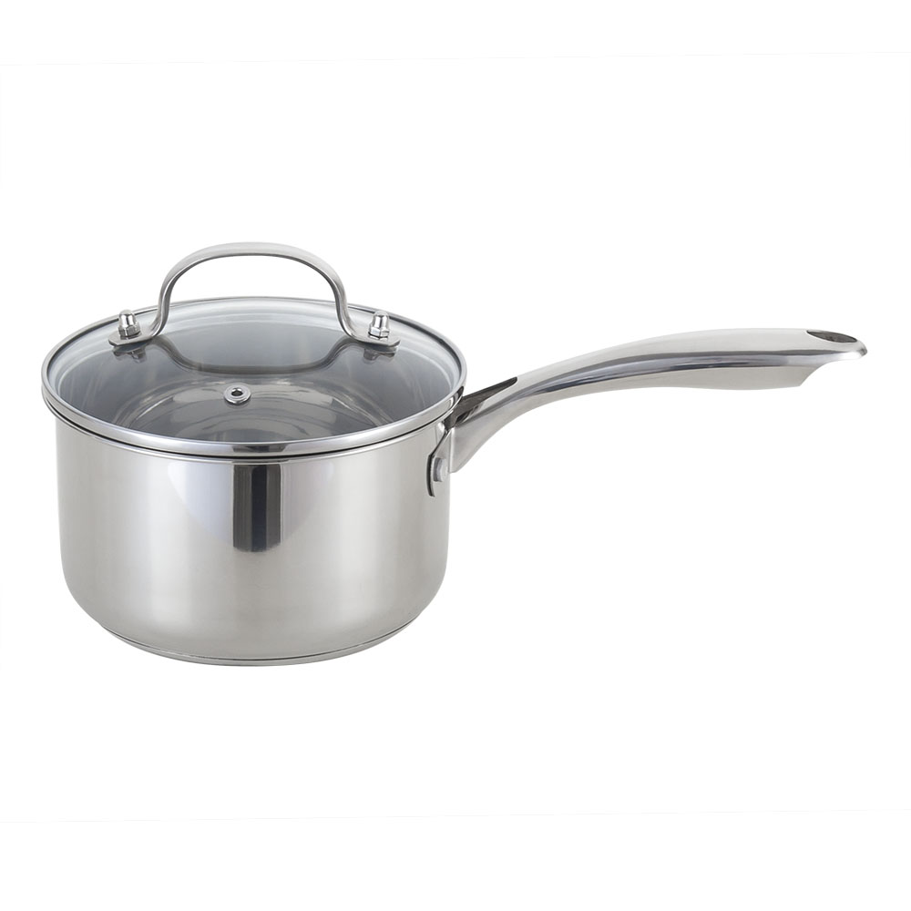 cookware Stainless Steel SaucePan With Lid 1.7QT/1.6L
