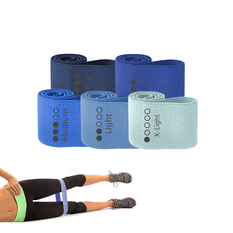 Resistance Exercise Fabric Bands, Non-Slip Booty Workout Bands for Legs & Butt, 5 Levels Fitness Training Bands for Strength