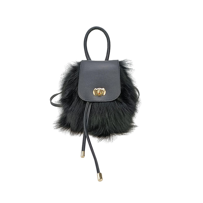women’s bags 2021 new Design real fox fur fashion bags wholesale