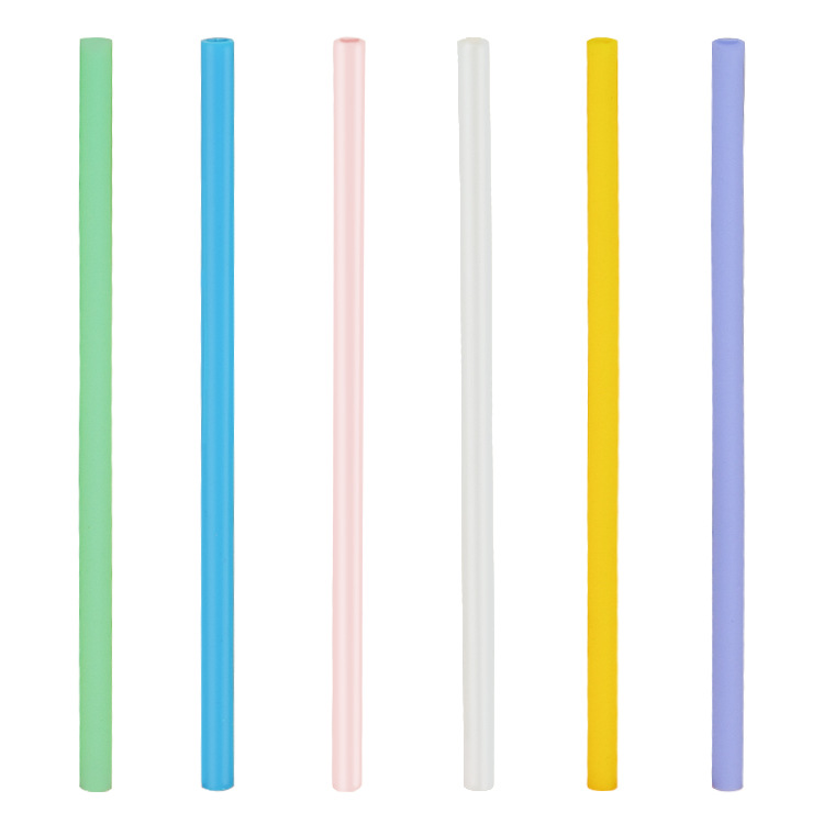 The silicone straw can be disassembled, folded, and easy to receive travel straw