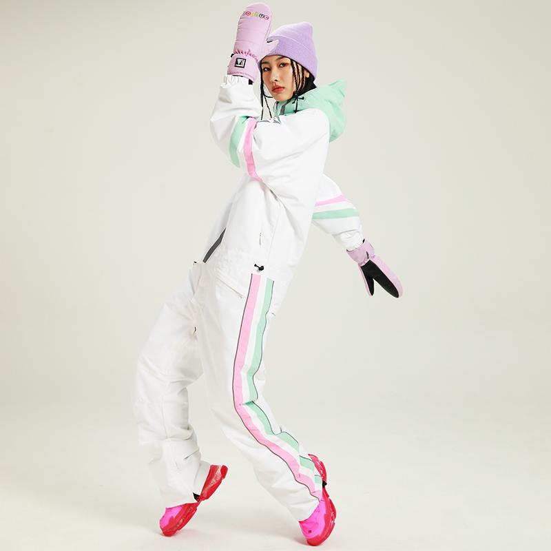 Custom Women Ski Overalls One-Piece Skiing Suit