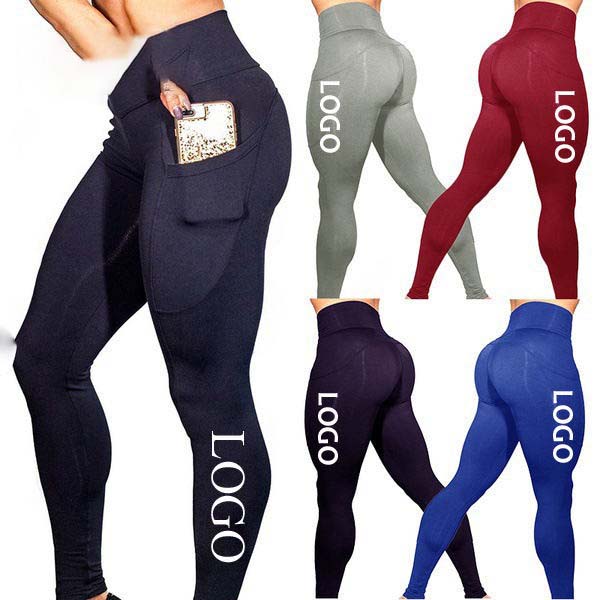 Custom Logo Cheap Fitness Yoga Pants With Pockets