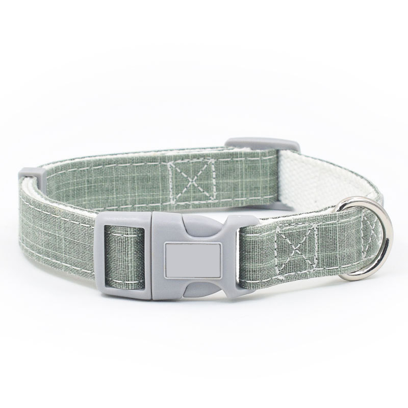 Adjustable Natural Material Dog Collar Natural Fiber