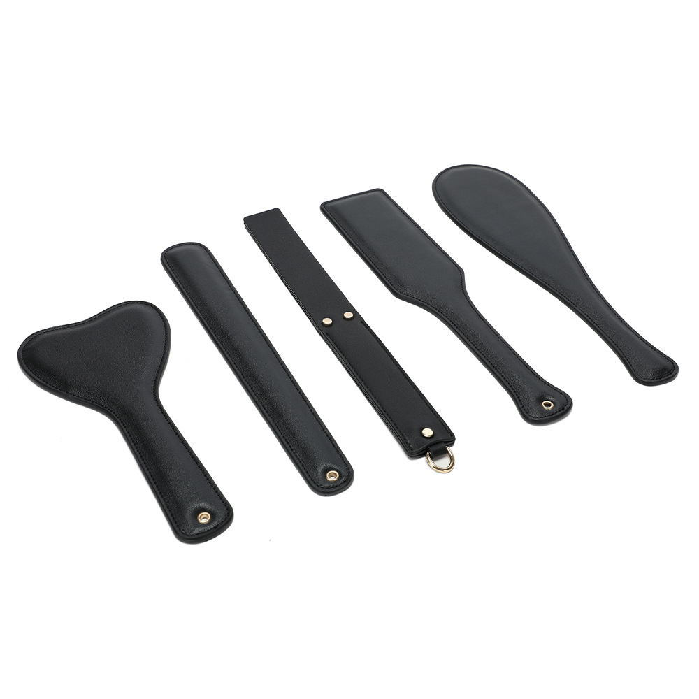 Custom Real Leather BDSM Spanking Slappers Paddle