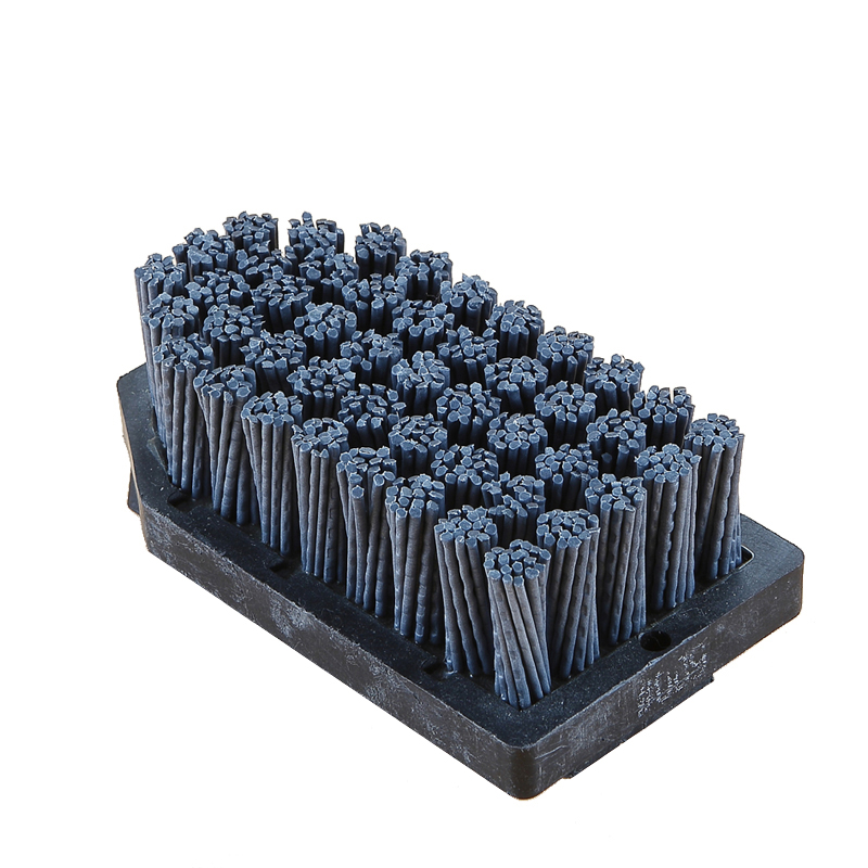 Leather finishing patinato brush fickert abrasive with silicon carbide wires for grinding granite