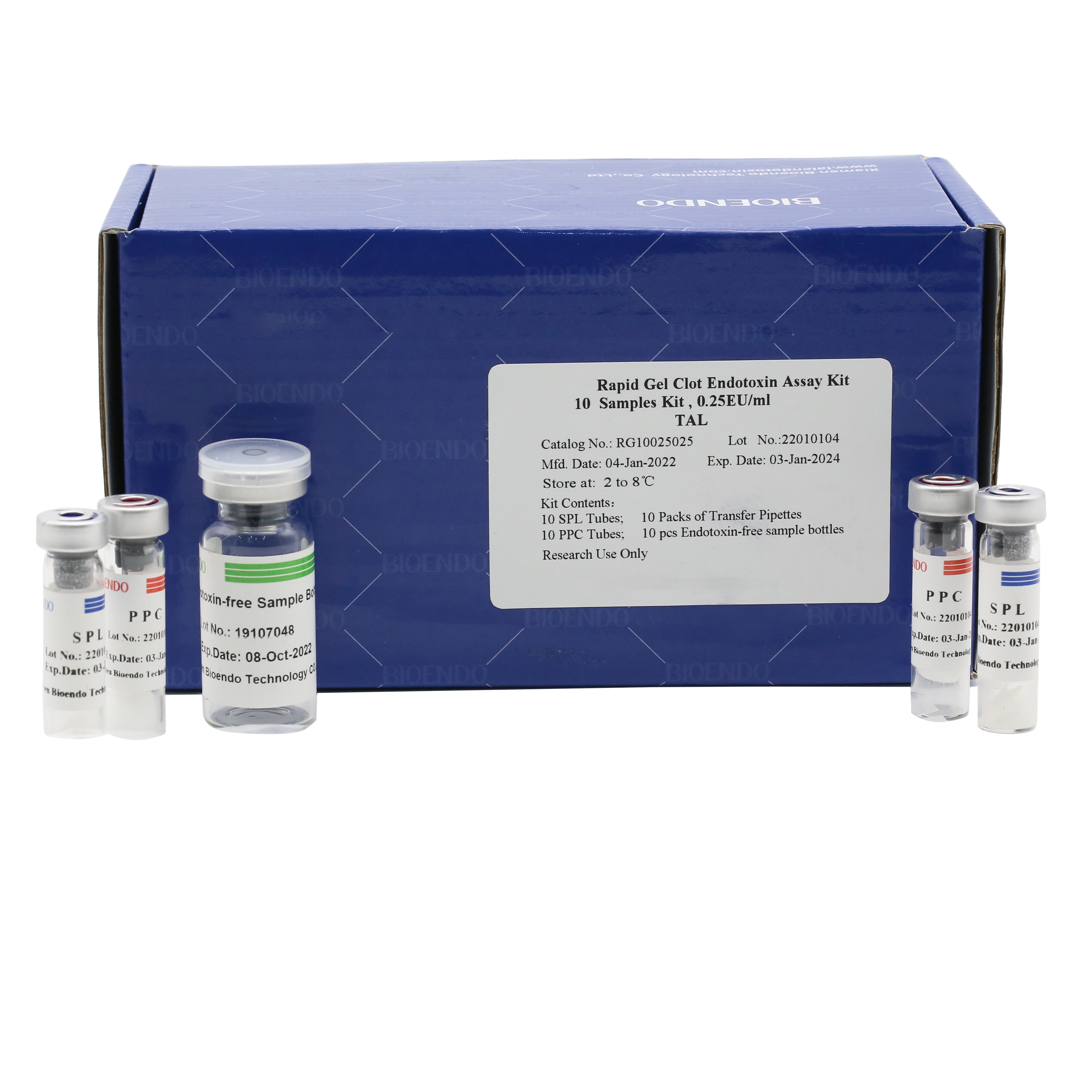 Rapid Gel Clot single test kit