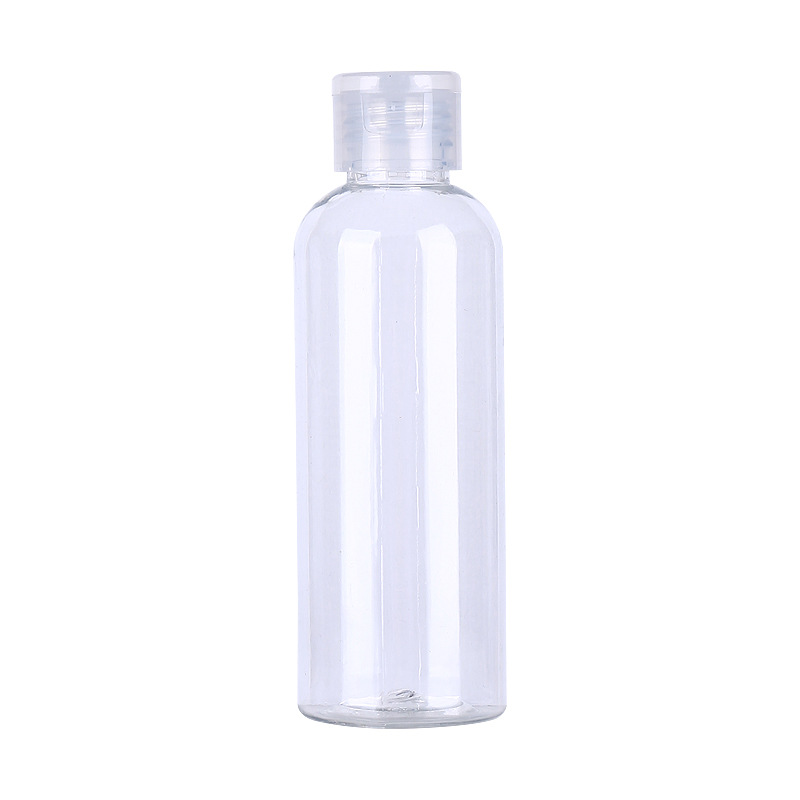 PET clear 30ml 50ml 100ml 150ml plastic flip-top cap bottle