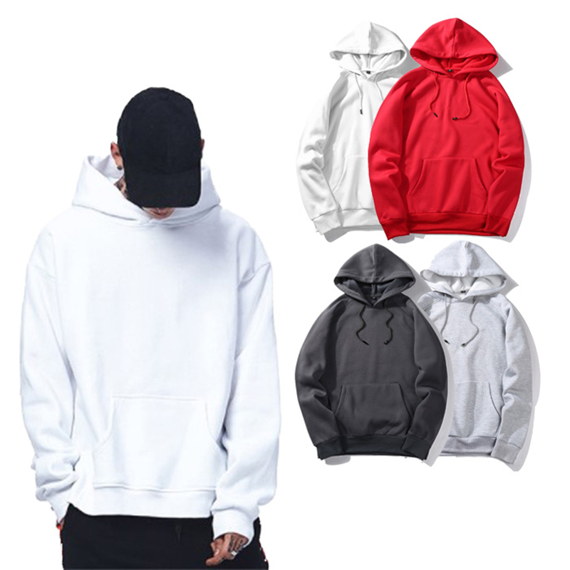 Borong Uniseks Kosong Berkualiti Tinggi Sweatshirt Pullover Hoodies Dengan Percetakan Logo Tersuai