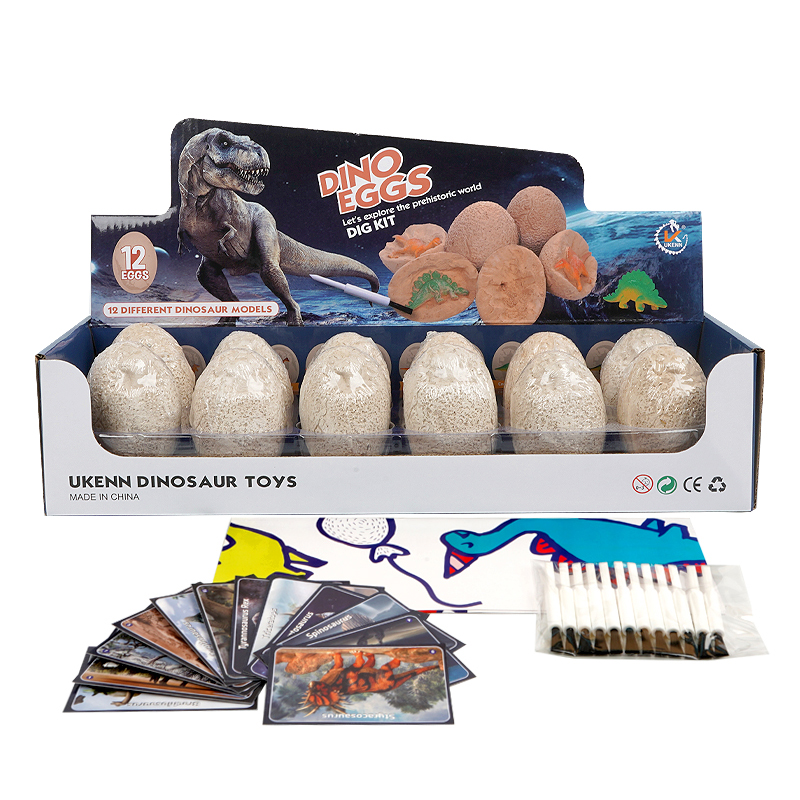 Dinosaur Egg Excavation Dig It Out Dinosaur Fossil Toys 12 Dino Eggs Dig Set Science Educational Kits STEM Toys For Kids