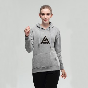 2020 Nova temporada Moletom Casual CVC French Terry Pullover Cor Cinza Personalizado para o desgaste do amor