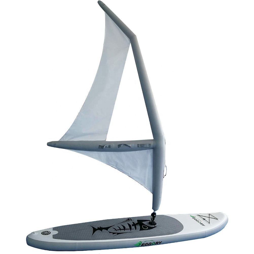 Wholesale Windsurf Inflatable Stand Up SUP Paddle Board With Sail Kitesurf Wakeboard